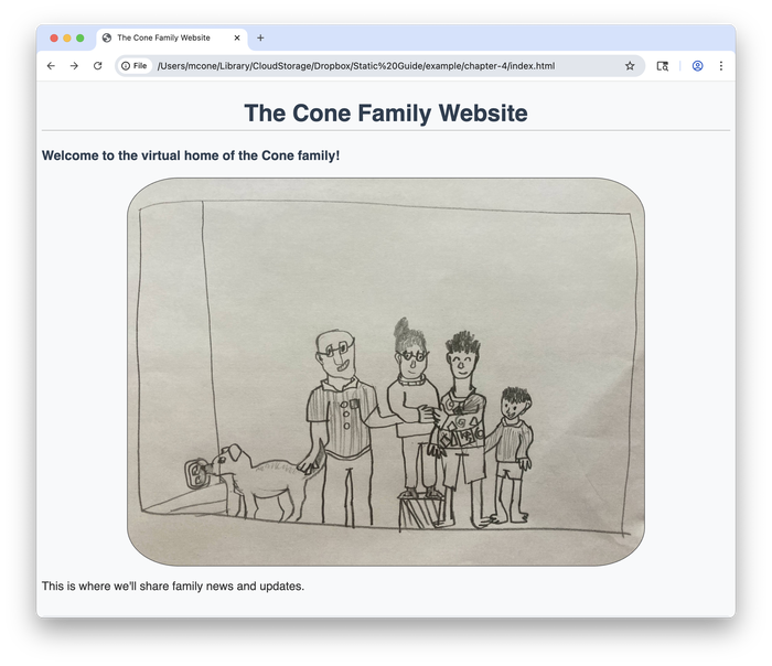 Adding a CSS class to our web page