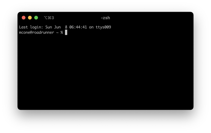 A terminal application with a command line interface